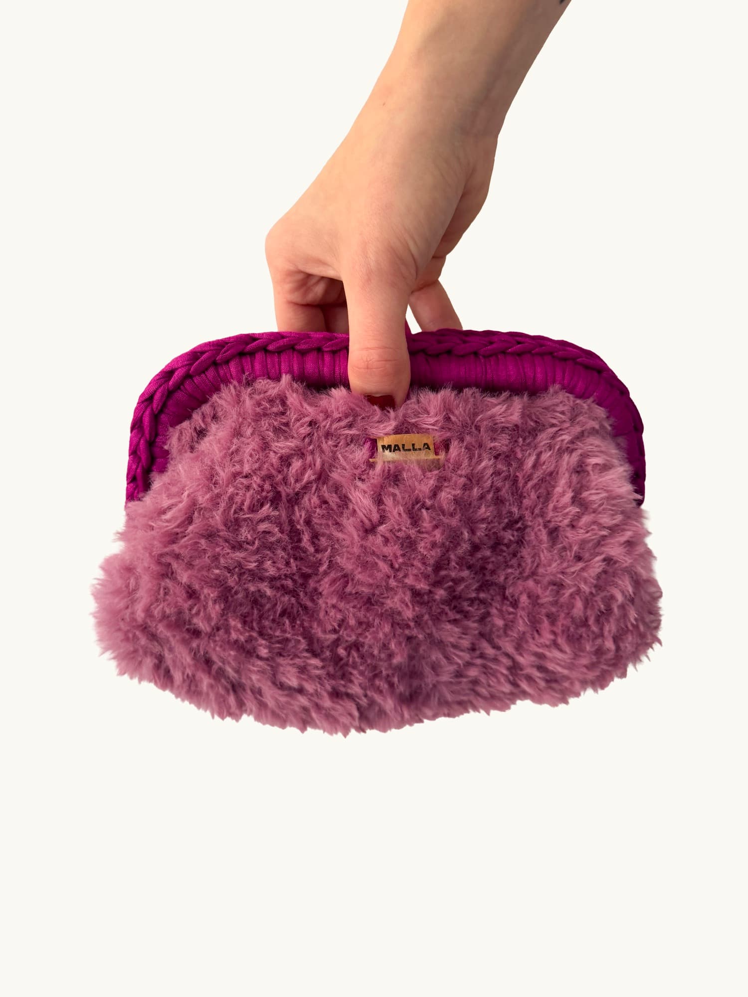 Mauve Mauve, one-of-one handmade crochet bag